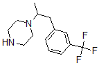 CAS 登录号：74037-99-3， 1-[1-[3-(三氟甲基)苯基]丙-2-基]哌嗪