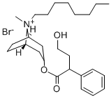 CAS#: 74051-34-6, (8-Methyl-8-Octyl-8-Azoniabicyclo[3.2.1]Octan-3-Yl) 4-Hydroxy-2-Phenylbutanoate Bromide