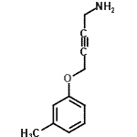 CAS 登录号：740796-10-5， 4-(3-甲基苯氧基)-2-丁炔-1-胺