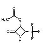 CAS 登录号：740802-63-5， (3R,4R)-2-氧代-4-(三氟甲基)-3-氮杂环丁基乙酸酯