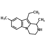 CAS#: 741209-30-3, 10-Ethyl-1,8-dimethyl-1,2,3,4-tetrahydropyrazino[1,2-a]indole