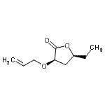 CAS 登录号：741290-37-9， (3R,5S)-3-(烯丙氧基)-5-乙基二氢-2(3H)-呋喃酮