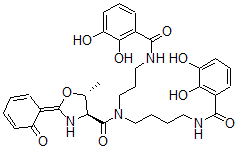 CAS#: 74149-70-5, (2Z,4S,5R)-N-[4-[(2,3-Dihydroxybenzoyl)Amino]Butyl]-N-[3-[(2,3-Dihydroxybenzoyl)Amino]Propyl]-5-Methyl-2-(6-Oxo-1-Cyclohexa-2,4-Dienylidene)-1,3-Oxazolidine-4-Carboxamide