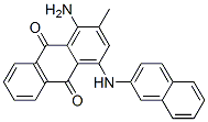 CAS 登录号：74165-76-7， 1-氨基-2-甲基-4-(萘-2-基氨基)蒽-9,10-二酮