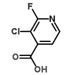 CAS#: 741683-19-2, 3-Chloro-2-fluoroisonicotinic acid