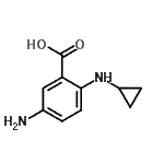 CAS 登录号：742652-85-3， 5-氨基-2-(环丙基氨基)苯甲酸
