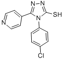 CAS 登录号：74270-76-1， 4-(4-氯-苯基)-5-吡啶-4-基-4H-[1,2,4]三唑-3-硫醇
