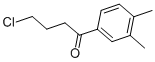 CAS 登录号：74298-66-1， 4-氯-1-(3,4-二甲基苯基)-1-丁酮