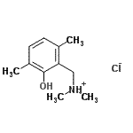 CAS 登录号：74347-14-1， (2-羟基-3,6-二甲基苯基)-N,N-二甲基甲铵氯化物