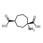 CAS 登录号：744178-12-9， (1S,4S)-1-氨基-1,4-环庚烷二甲酸