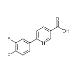 CAS#: 744261-54-9, 6-(3,4-difluorophenyl)pyridine-3-carboxylic acid