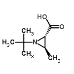 CAS 登录号：744974-35-4， (2S,3R)-3-甲基-1-(2-甲基-2-丙基)-2-氮丙啶羧酸