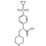 CAS#: 745053-49-0, (2R)-2-[4-(Cyclopropylsulfonyl)phenyl]-3-(tetrahydro-2H-pyran-4-yl)propanoic acid