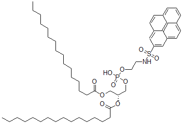 CAS 登录号：74555-72-9， [(2R)-1-棕榈酰氧基-3-[羟基-[2-(芘-2-基磺酰基氨基)乙氧基]磷酰]氧基丙-2-基]十六烷酸酯