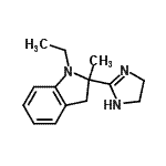 CAS#: 745751-07-9, 2-(4,5-Dihydro-1H-imidazol-2-yl)-1-ethyl-2-methylindoline