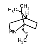CAS 登录号：745801-40-5， (1R,5R)-8,8-二甲基-1-[(甲硫基)甲基]-2-氮杂双环[3.2.1]辛烷