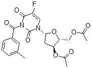 CAS#: 74596-17-1, [(2R,3S,5R)-2-(Acetyloxymethyl)-5-[5-Fluoro-3-(3-Methylbenzoyl)-2,4-Dioxopyrimidin-1-Yl]Oxolan-3-Yl] Acetate