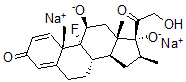 CAS#: 7460-03-9, Disodium (8S,9R,10S,11S,13S,14S,16S,17R)-9-Fluoro-17-(2-Hydroxyacetyl) -10,13,16-Trimethyl-3-Oxo-6,7,8,11,12,14,15,16-Octahydrocyclopenta[a]Phenanthrene-11,17-Diolate