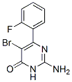 CAS 登录号：74602-56-5， 2-氨基-5-溴-6-(2-氟苯基)-1H-嘧啶-4-酮
