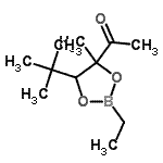 CAS#: 74646-07-4, 1-[2-Ethyl-4-methyl-5-(2-methyl-2-propanyl)-1,3,2-dioxaborolan-4-yl]ethanone