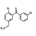 CAS 登录号：746651-87-6， (2-溴-5-甲氧基苯基)(3-溴苯基)甲酮