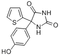 CAS 登录号：74697-32-8， 5-(4-羟基苯基)-5-噻吩-2-基咪唑烷-2,4-二酮