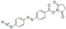 CAS 登录号：74713-43-2， (2,5-二氧代吡咯烷-1-基)4-(4-叠氮基苯基)偶氮苯甲酸酯