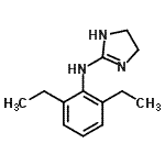 CAS 登录号：747353-31-7， N-(2,6-二乙基苯基)-4,5-二氢-1H-咪唑-2-胺