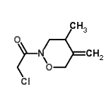 CAS 登录号：74776-49-1， 2-氯-1-(4-甲基-5-亚甲基-1,2-恶嗪烷-2-基)乙酮