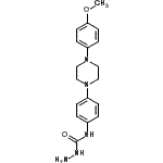 CAS#: 74852-89-4, N-{4-[4-(4-Methoxyphenyl)-1-piperazinyl]phenyl}hydrazinecarboxamide