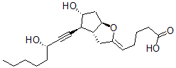 CAS#: 74853-73-9, (5Z)-5-[(3aR,4S,5R,6aR)-5-Hydroxy-4-[(3S)-3-Hydroxyoct-1-Ynyl]-3,3a,4,5,6,6a-Hexahydrocyclopenta[d]Furan-2-Ylidene]Pentanoic Acid
