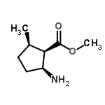 CAS 登录号：748743-26-2， 甲基(1R,2S,5R)-2-氨基-5-甲基环戊烷羧酸酯
