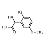 CAS 登录号：749188-07-6， 氨基(2-羟基-5-甲氧基苯基)乙酸