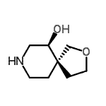 CAS#: 749200-10-0, (5R,6S)-2-Oxa-8-azaspiro[4.5]decan-6-ol