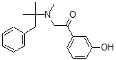 CAS 登录号：74956-63-1， 1-(3-羟基苯基)-2-[甲基-(2-甲基-1-苯基丙烷-2-基)氨基]乙酮