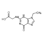 CAS 登录号：749917-36-0， N-(9-乙基-6-氧代-6,9-二氢-3H-嘌呤-2-基)甘氨酸