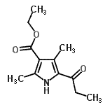CAS 登录号：74999-33-0， 乙基2,4-二甲基-5-丙酰基-1H-吡咯-3-羧酸酯