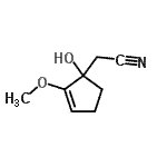 CAS#: 750557-62-1, (1-Hydroxy-2-methoxy-2-cyclopenten-1-yl)acetonitrile