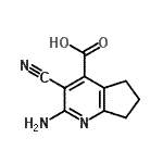 CAS#: 750589-36-7, 2-Amino-3-cyano-6,7-dihydro-5H-cyclopenta[b]pyridine-4-carboxylic acid