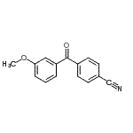 CAS#: 750633-60-4, 4-(3-Methoxybenzoyl)benzonitrile