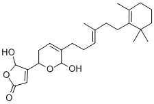 CAS 登录号：75088-80-1， (5R)-5-羟基-4-[(2R,6R)-6-羟基-5-[(E)-4-甲基-6-(2,6,6-三甲基-1-环己烯基)己-3-烯基]-3,6-二氢-2H-吡喃-2-基]-5H-呋喃-2-酮