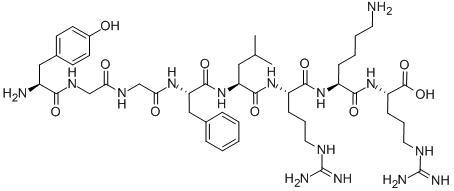 CAS 登录号:75106-72-8, 酪氨酰-甘氨酰-甘氨酰-苯丙氨酰-亮氨酰-精氨酰-赖氨酰-精氨酸