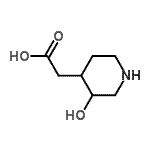 CAS#: 751435-39-9, (3-Hydroxy-4-piperidinyl)acetic acid