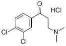CAS 登录号：75144-12-6， 1-(3,4-二氯苯基)-3-二甲基氨基丙烷-1-酮盐酸盐