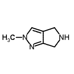 CAS#: 752176-43-5, 2-Methyl-2,4,5,6-tetrahydropyrrolo[3,4-c]pyrazole