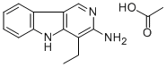 CAS#: 75240-20-9, 3-Amino-4-ethyl-5H-pyrido(4,3-b)indole acetate