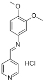 CAS 登录号:75273-93-7, N-(3,4-二甲氧基苯基)-1-吡啶-4-基甲烷亚胺盐酸盐