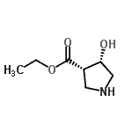 CAS#: 752936-83-7, Ethyl (3S,4S)-4-hydroxy-3-pyrrolidinecarboxylate