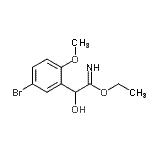 CAS#: 752937-41-0, Ethyl 2-(5-bromo-2-methoxyphenyl)-2-hydroxyethanimidate