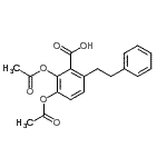 CAS#: 75299-43-3, 2,3-Diacetoxy-6-(2-phenylethyl)benzoic acid